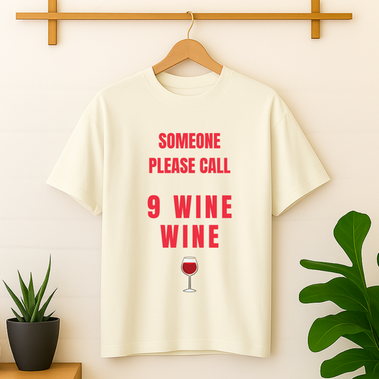9 Wine Wine Oversized T-shirt