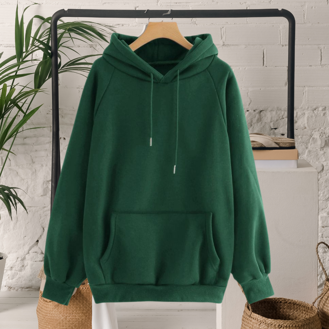 Bottle Green Oversized Hoodie