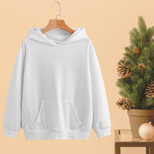 White Oversized Hoodie