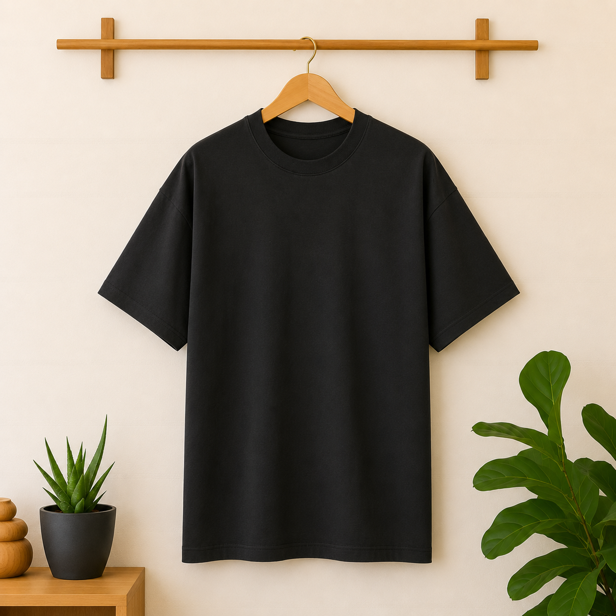 Black Oversized Tee