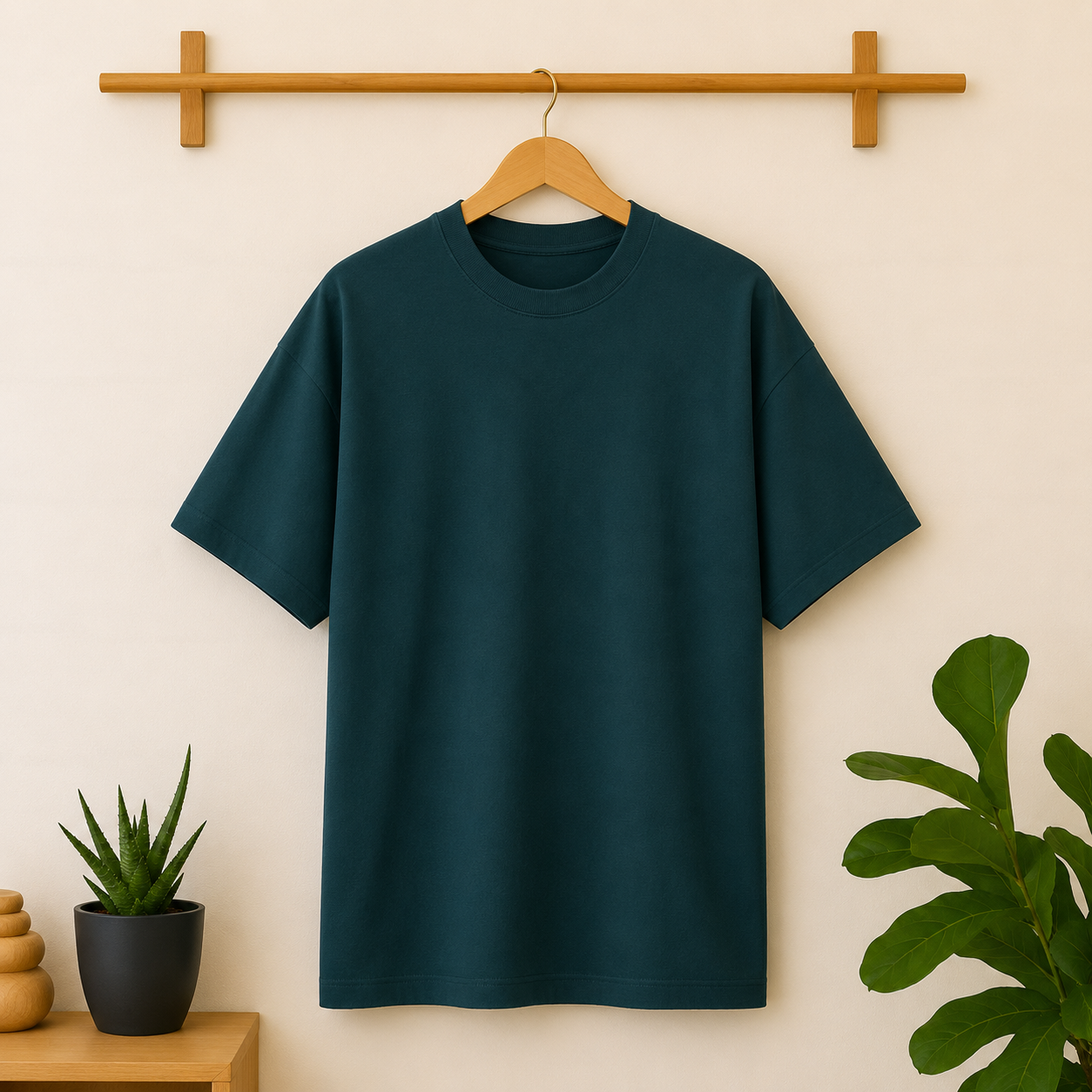 Petrol Blue Oversized Tee
