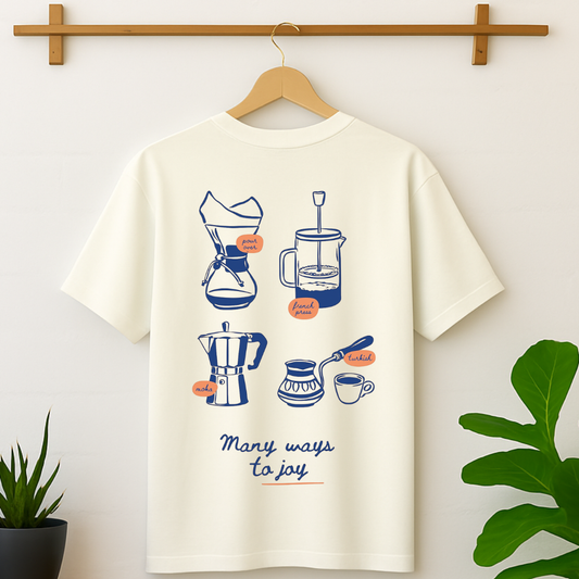 Many Ways To Joy Back Printed T-Shirt